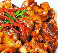 重庆活鸡馆的可口配菜