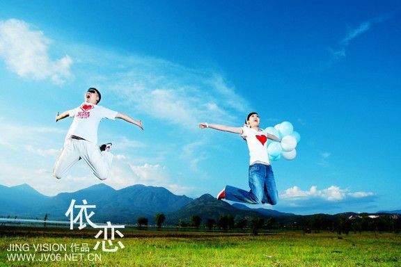 带着气球去照婚纱摄影3