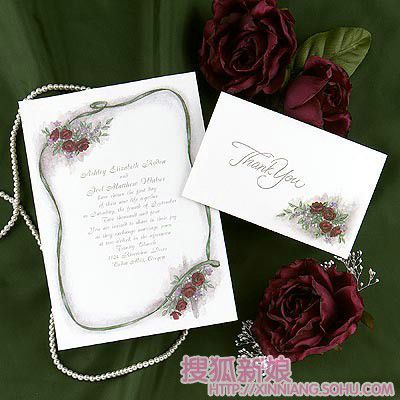 浪漫个性的婚礼请柬4