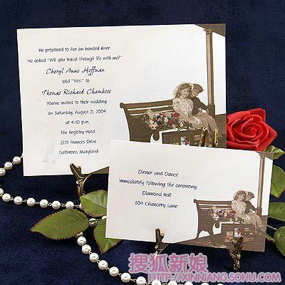 浪漫个性的婚礼请柬7