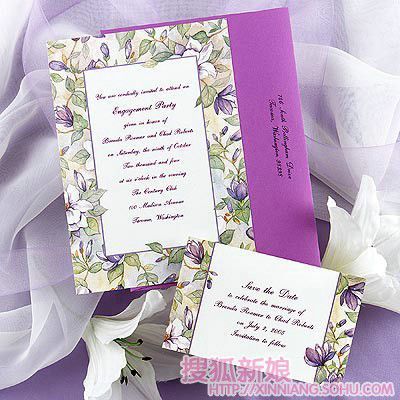 浪漫个性的婚礼请柬11