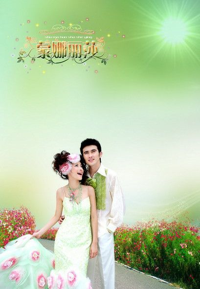 甜蜜夫妻的婚纱摄影照7