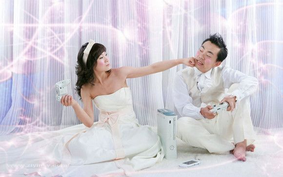 80后夫妻的非主流婚纱秀7