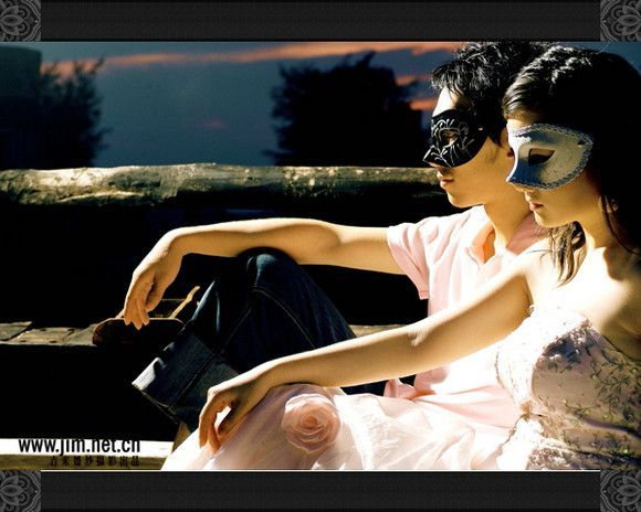 幸福恋人的浪漫婚纱照样片2