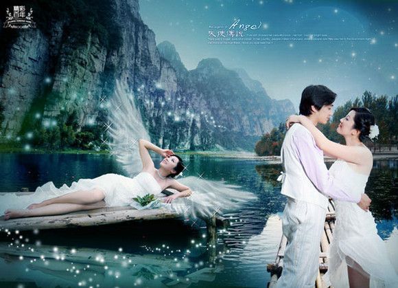 水上婚纱照-爱在天涯1