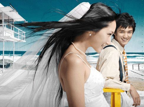 广岛之恋风格的唯美婚纱摄影图片3