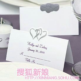 精致的位席卡让婚宴变得更完美2