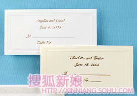 精致的位席卡让婚宴变得更完美5