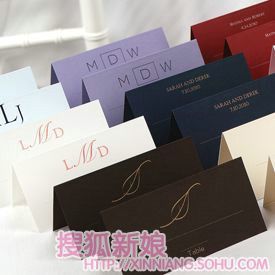 精致的位席卡让婚宴变得更完美8