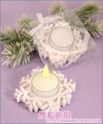 创意婚礼上的可爱蜡烛2