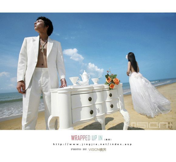 80海边浪漫婚纱照3