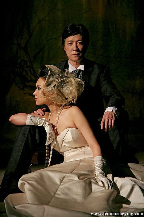 王微的非主流风格个性婚纱照9