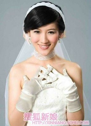 2010年时尚日韩新娘发型2