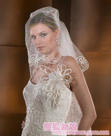 Isabelaguado香槟色蕾丝婚纱2