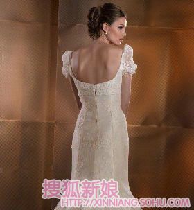 Isabelaguado香槟色蕾丝婚纱3