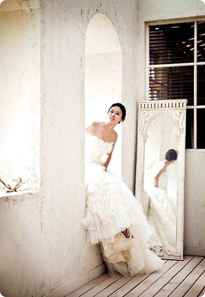 根据肤色和身材挑选婚纱礼服2