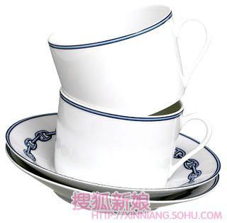 爱马仕青花瓷系列茶具1