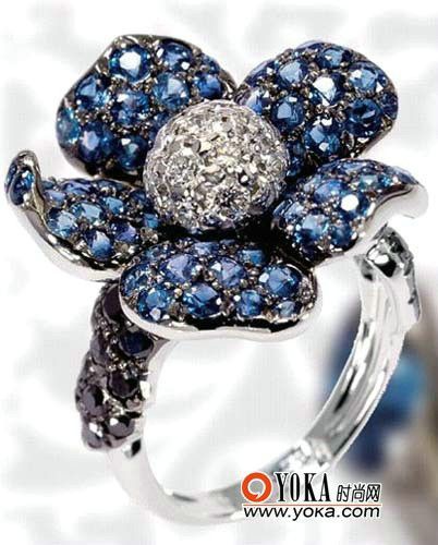 彩色珠宝戒指推荐3