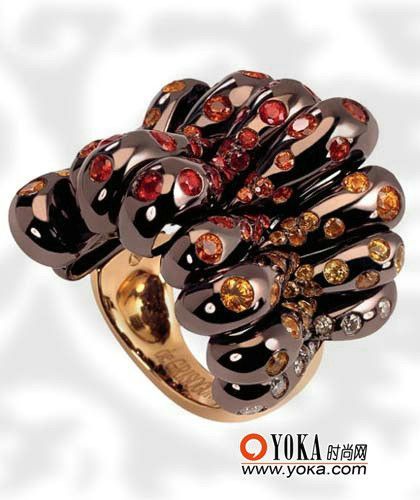 彩色珠宝戒指推荐5