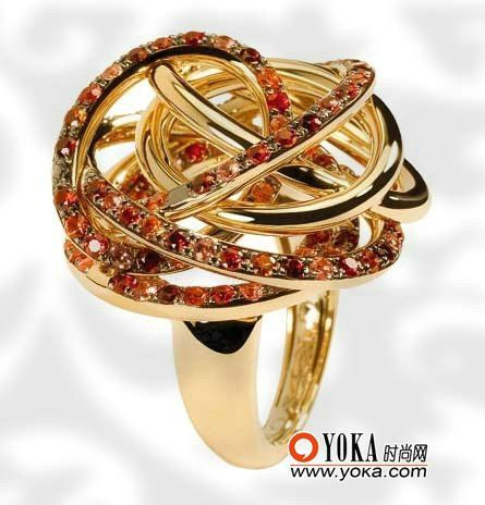 彩色珠宝戒指推荐6