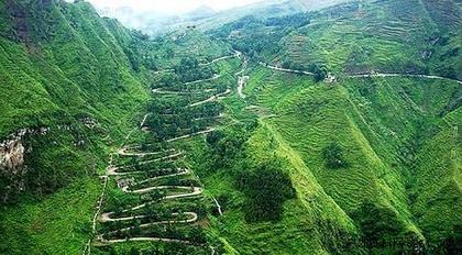 滇缅公路晴隆二十四道拐