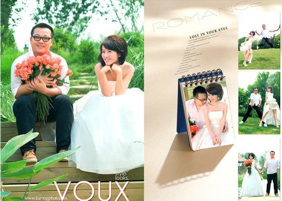 户外唯美的亲人婚纱照5