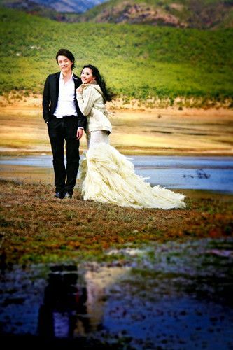 玉湖拍摄的婚纱照6