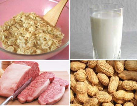 含各类维生素的食物