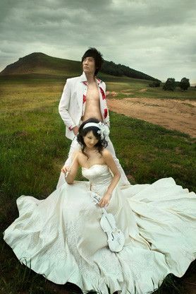 欧洲风格婚纱写真外景9