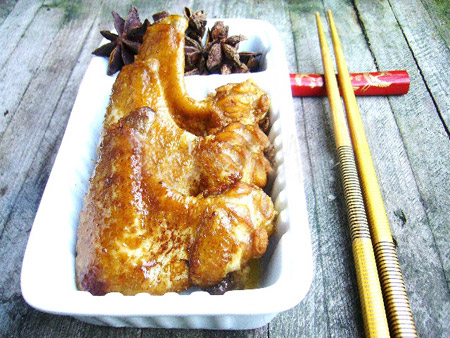 荷叶红烧鸡翅,食谱