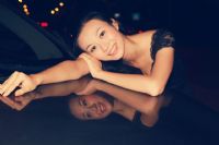 金沙湾夜拍美女模特