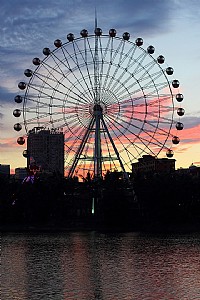 ***月亮岛***美丽的晚霞***