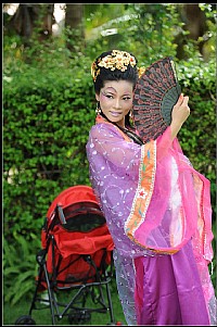 中澳花园化妆模特外拍作业