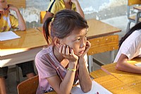 湛江师范学院“暖流”实践队将环保•防灾知识带进三堡乡留守儿童