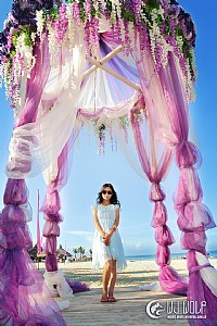 帐篷节上的模特们