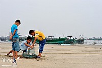 硇洲岛灰蒙蒙的天