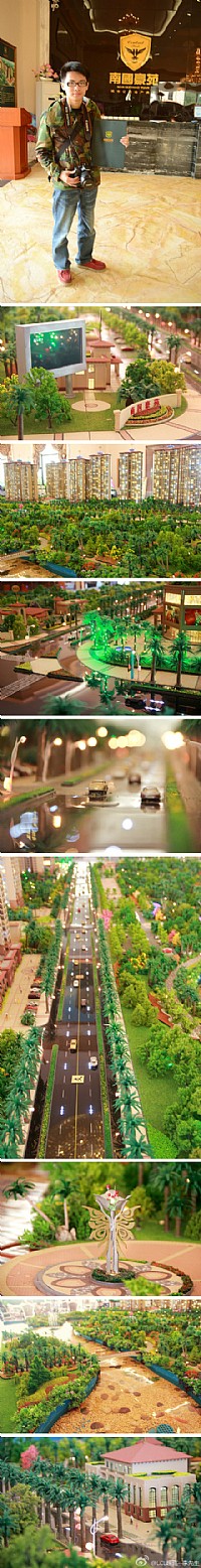 南国豪苑的售楼大厅楼盘精致模型