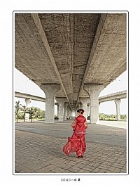 来自背景的新娘