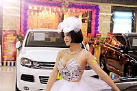 海田国际建材交易中心车展会拍车模