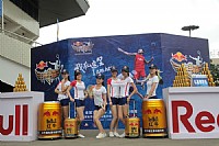 跟着大师们拍了几张“羽林争霸”红牛宝贝