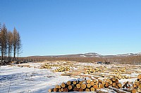 内蒙赤峰克什克腾旗哈里哈乡冬韵风光