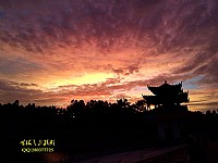 湛江瑞云湖的晚霞--手机党的夏天