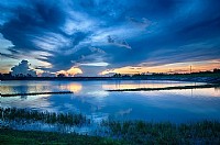 摄于合流水库的晚霞~