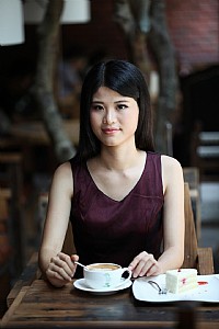 咖啡厅美女