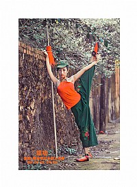 摄影作品雷州古村庄巾帼不让须眉 练功篇