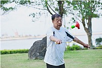 湛江见到的抖空竹