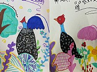 “情暖湛江”NO.1111遂溪青少年宫儿童服务站开展“咕咕珍珠鸡”主题绘画活动