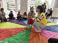 “情暖湛江”NO.510壹基金儿童服务站麻章镇文化站开展“冬日趣味运动”户外活动