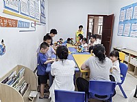 “情暖湛江”N1493麻章区新时代文明实践中心开展“积木筑童趣  陪伴暖时光”乐高创意拼搭亲子活动