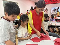 “情暖湛江”NO.1111遂溪儿童服务站开展“童心向国防”国防主题活动